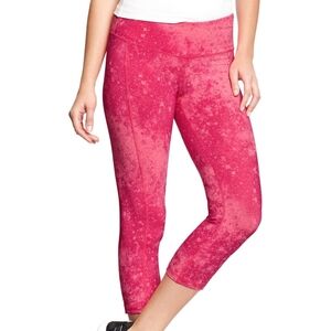Old Navy Women's Vibrant Pink Capri Leggings